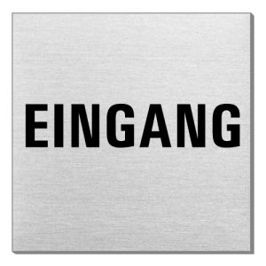 Textschild - Eingang (quadratisch)
