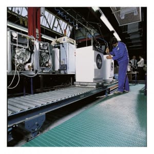 Gummimatte / Bodenrost HERON FLOORLINE mit Hohlprofilen, Rollenware
