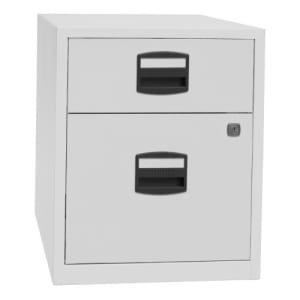 Beistellschrank PFA mit Rollen, 1 Universalschublade, 1 HR-Schublade