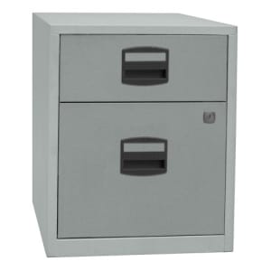 Beistellschrank PFA mit Rollen, 1 Universalschublade, 1 HR-Schublade