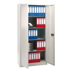 Flügeltürenschrank Bisley UNIVERSAL - 4 Fachböden für 5 Ordnerhöhen