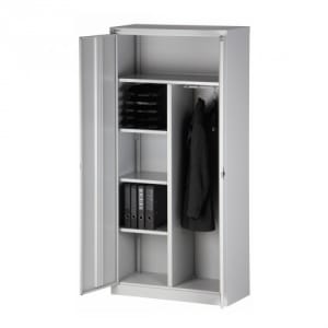 Flügeltürenschrank Bisley UNIVERSAL - 3 Fachböden, Garderobeneinsatz