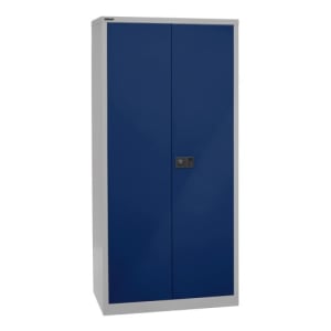 Flügeltürenschrank Bisley UNIVERSAL - 4 Fachböden für 5 Ordnerhöhen, Tiefe 500 mm