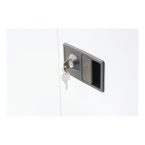 Flügeltürenschrank Bisley UNIVERSAL - 4 Fachböden für 5 Ordnerhöhen, Tiefe 500 mm