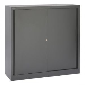 Schiebetürenschrank Bisley ECO - 2 Fachböden für 3 Ordnerhöhen