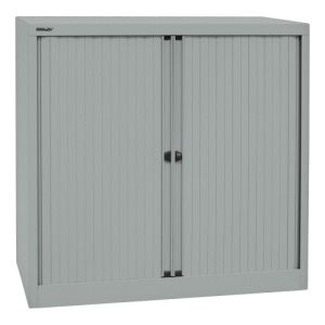 Rollladenschrank Bisley EURO - 2 Fachböden für 2,5 Ordnerhöhen, Breite 1000 mm