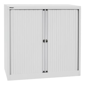 Rollladenschrank Bisley EURO - 2 Fachböden für 2,5 Ordnerhöhen, Breite 1000 mm