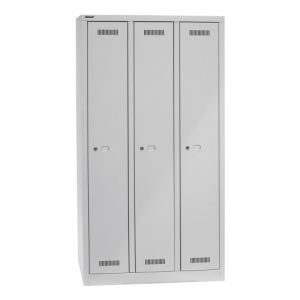 Garderobenschrank Bisley MonoBloc - 3 Abteile, je 1 Fach