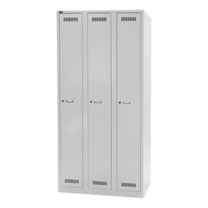 Garderobenschrank Bisley light - 3 Abteile