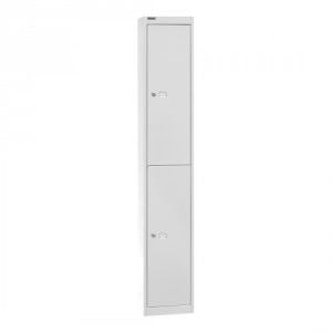 Garderobenschrank Bisley Office - 1 Abteil, 2 Fächer