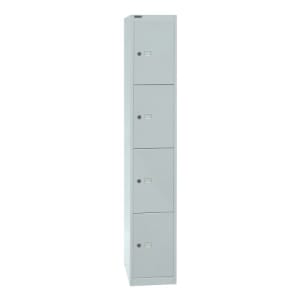 Garderobenschrank Bisley Office - 1 Abteil, 4 Fächer