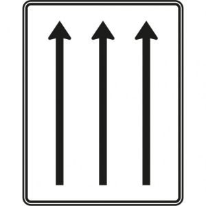 VZ 521-31 Fahrstreifentafel Schild Verkehrszeichen 521-31