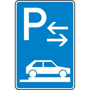 VZ 315-88 Verkehrszeichen 315-88 Parken auf Gehwegen Schild (Mitte)