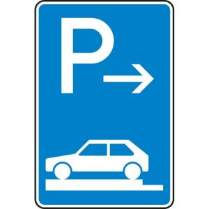 VZ 315-81 Verkehrszeichen 315-81 Parken auf Gehwegen Schild