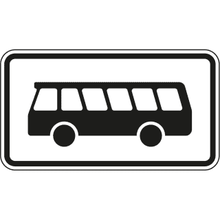 Kraftomnibus - Verkehrsschild VZ 1010-57