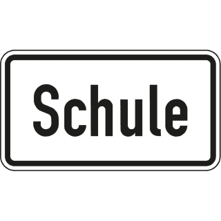 Schule - Verkehrsschild VZ 1012-50