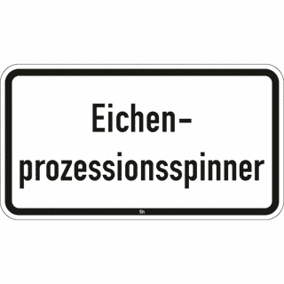 Eichenprozessionsspinner - Verkehrsschild VZ 2851