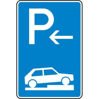 Verkehrszeichen 315-76 Parken auf Gehwegen Schild Anfang