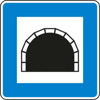 Verkehrsschild Tunnel gemäß StVO VZ 327
