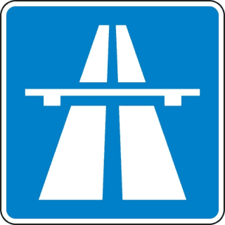 VZ 330.1 Autobahn Hinweisschild