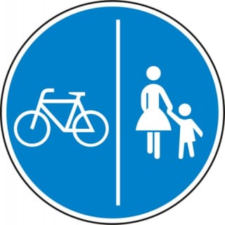 VZ 241-30 Verkehrsschild Getrennter Geh- & Radweg