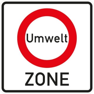 Verkehrsschild Umweltzone - Anfang - VZ 270.1