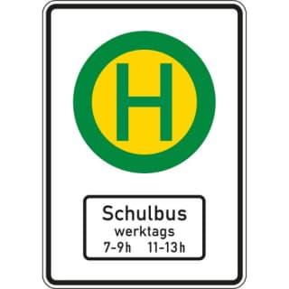 Schulbus-Haltestelle - Schild VZ 224-51