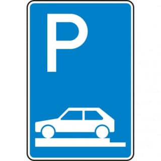 Verkehrszeichen 315-80 Parken auf Gehwegen Schild