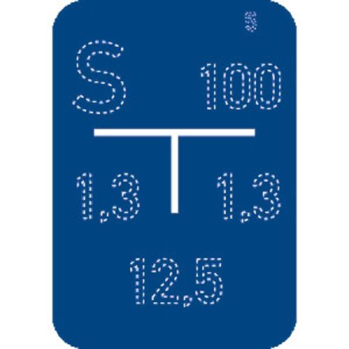 Hydrantenschild Wasser (B) nach DIN 4067 mit Ihren Abstandsangaben