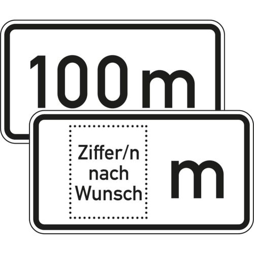 In ... m - Verkehrsschild VZ 1004-30