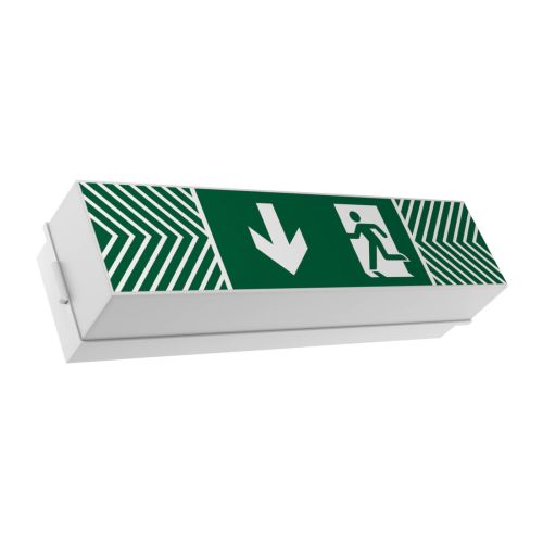 Fluchtwegleuchte HELSINKI, flache Abdeckung (Wand), Notleuchte von 7L-Schutzlicht