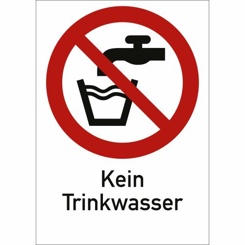 Piktogramm kein trinkwasser