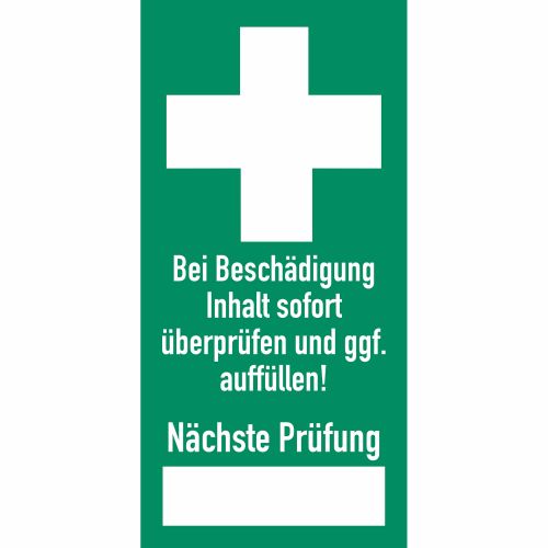 Prüfsiegel für Erste-Hilfe-Einrichtung (10er VPE)