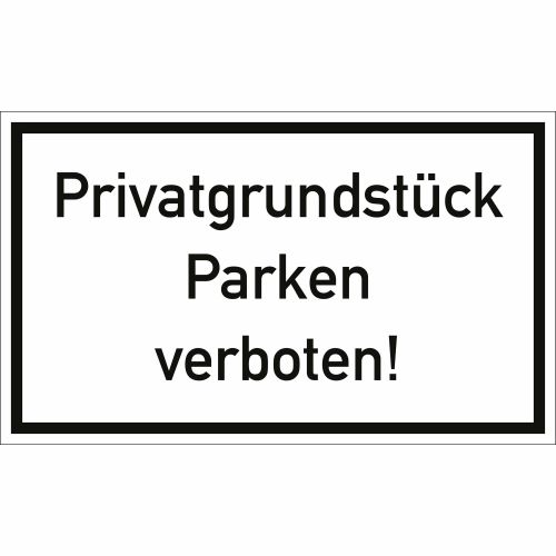 Privatgrundstück Parken verboten!