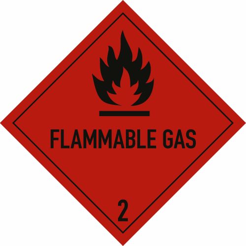 Gefahrgutetiketten Klasse 2, Unterklasse 2.1 - Flammable Gas
