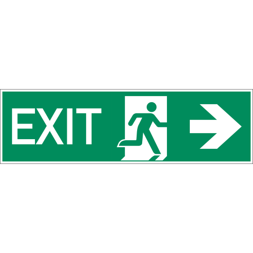 EXIT rechts nach ISO 16069