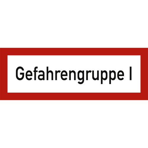 Gefahrengruppe I nach DIN 4066