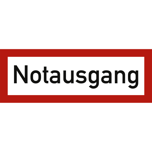 Notausgang nach DIN 4066