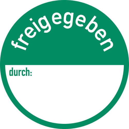 Qualitätskennzeichnung - freigegeben durch