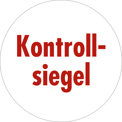 Kontrollsiegel aus Dokumentenfolie, fälschungssicher (500er VPE)