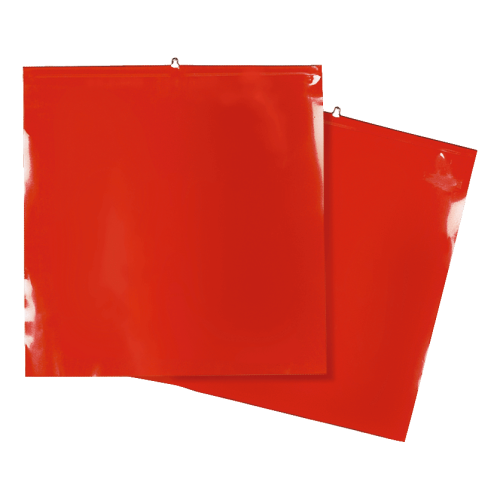 Yooyan Rote Warnflaggen 2er Set - 30x30cm Wasserdicht Für Transport & Baustelle