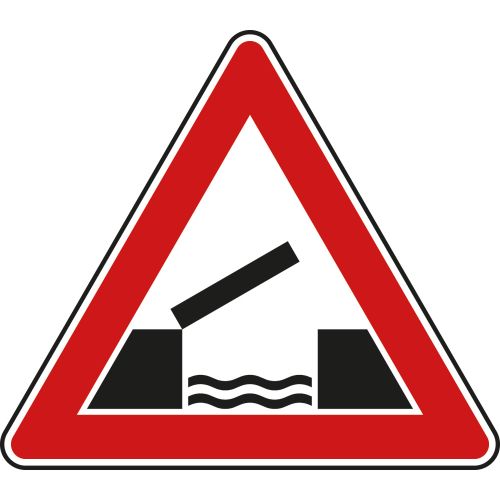Bewegliche Brücke - Verkehrsschild VZ 101-55
