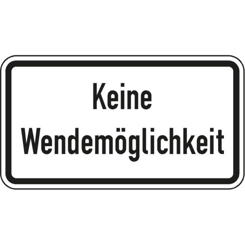 Keine Wendemöglichkeit - Verkehrsschild VZ 1008-34
