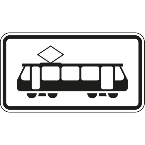 Straßenbahn - Verkehrsschild VZ 1010-56