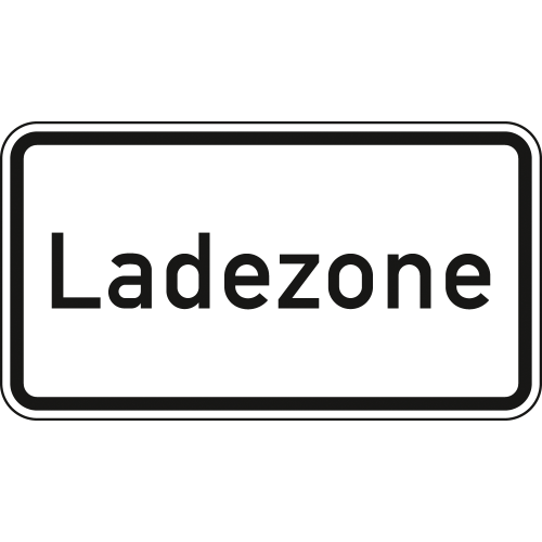 Ladezone - Verkehrsschild VZ 1012-30