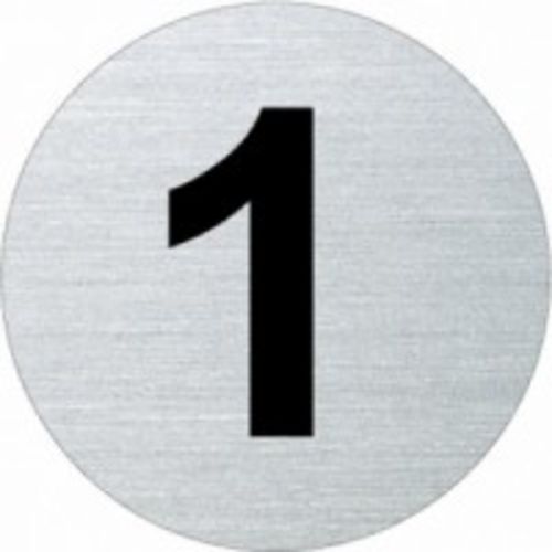 Verkehrszusatzschild: Zahlenschild, Weiß/schwarz, 200 Mm, Best. Nr. 4085