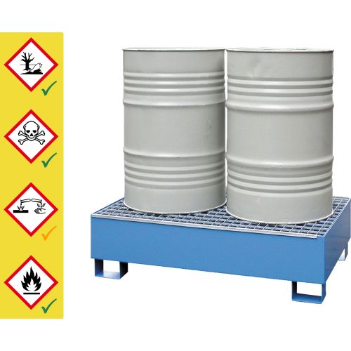 Auffangwanne aus Stahl für 200-Liter-Fässer