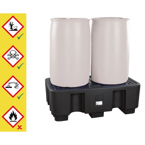 Auffangwanne aus Kunststoff für 200-Liter-Fässer