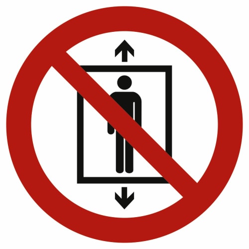 Personenbeförderung verboten nach ISO 7010 (P 027)