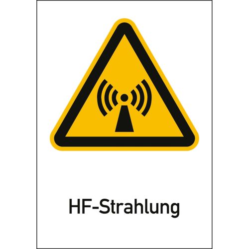 Kombischild HF-Strahlung (ISO 7010)